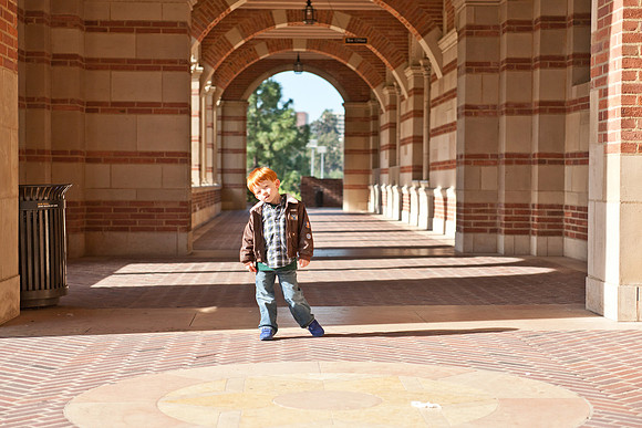 Jack at Royce hall, UCLA
