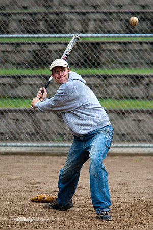 Dave During Batting Practice at 2009 Tahoe Camping Trip