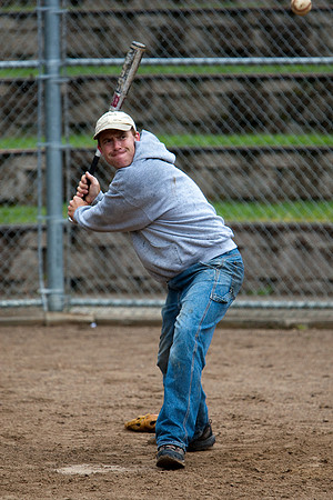 Dave During Batting Practice at 2009 Tahoe Camping Trip