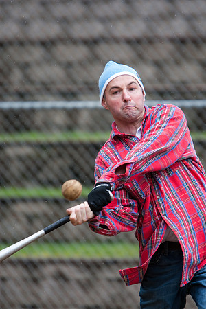 Eric During Batting Practice at 2009 Tahoe Camping Trip